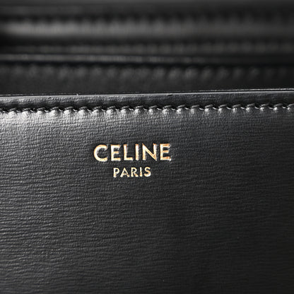 Celine Shiny Calfskin Medium Triomphe Black 6 of 10