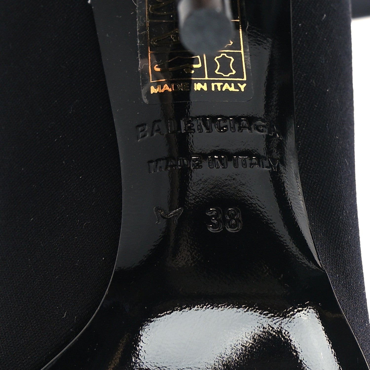 Balenciaga Spandex Pointed Toe Knife Thigh High Boots 38 Black 6 of 6