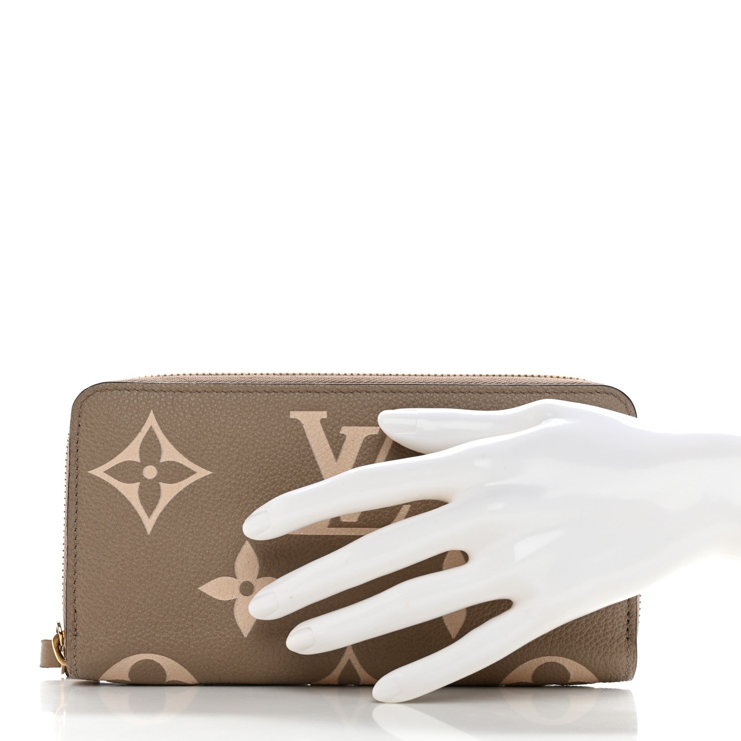 Louis Vuitton Empreinte Monogram Giant Zippy Wallet Tourterelle Creme 2 of 10