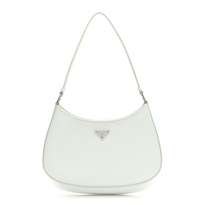 Prada Spazzolato Cleo Shoulder Bag White 1 of 9