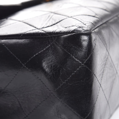 Chanel Lambskin Quilted Jumbo Single Flap Black 10 of 14