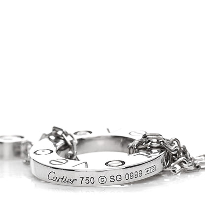 Cartier 18K White Gold Diamond LOVE Bracelet 3 of 3