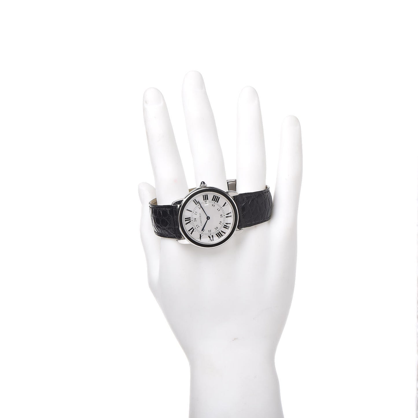 Stainless Steel Alligator 36mm Ronde Solo Quartz Watch