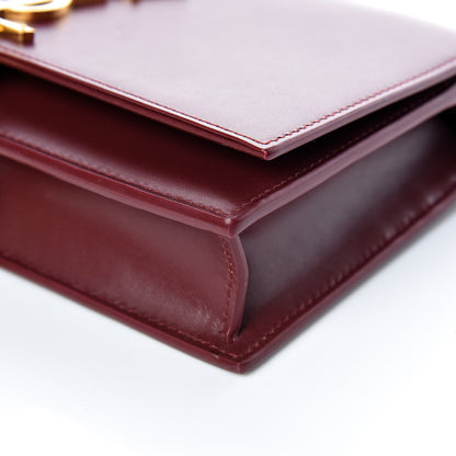 Saint Laurent Smooth Calfskin Classic Monogram Kate Tassel Chain Wallet Oxblood 6 of 11