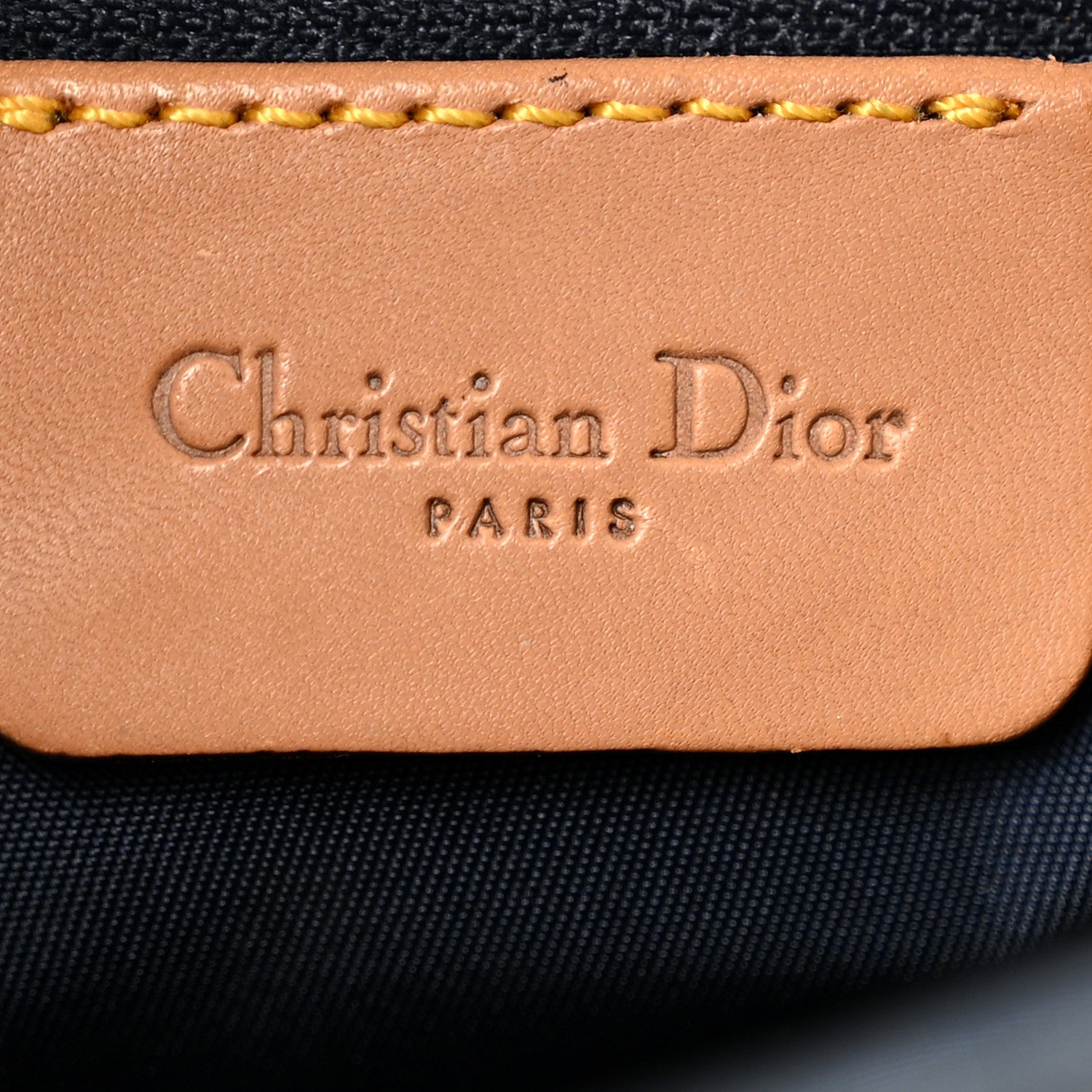 Christian Dior Denim Calfskin Saddle Bag Blue 6 of 13