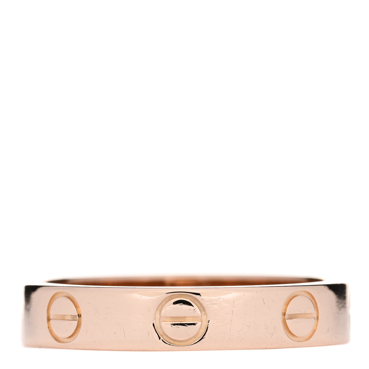 18K Pink Gold 3.5mm LOVE Wedding Band Ring 52 6