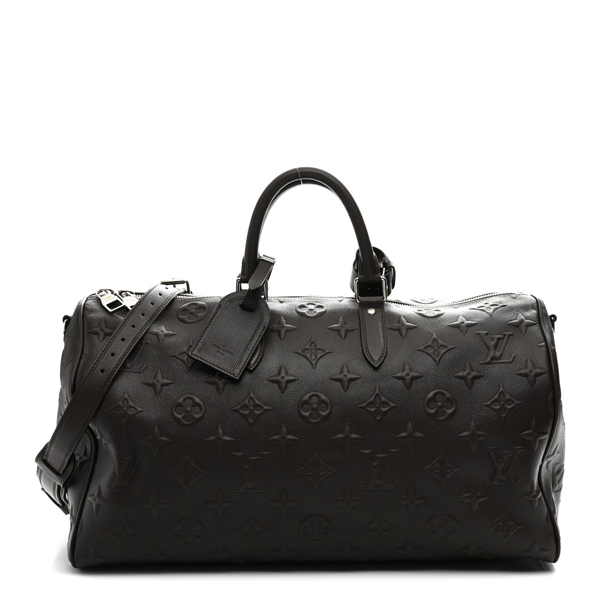 X EDUN Monogram Revelation Keepall 45 Bandouliere Brown