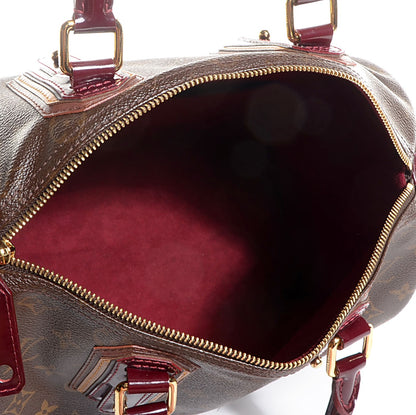 Louis Vuitton Monogram Mirage Speedy 30 Bordeaux 5 of 9
