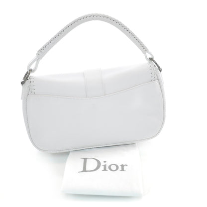Christian Dior Leather Whipstitch Gaucho White 3 of 9
