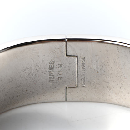 Hermes Enamel Wide Clic Clac H Bracelet PM Rose Dragee 5 of 6