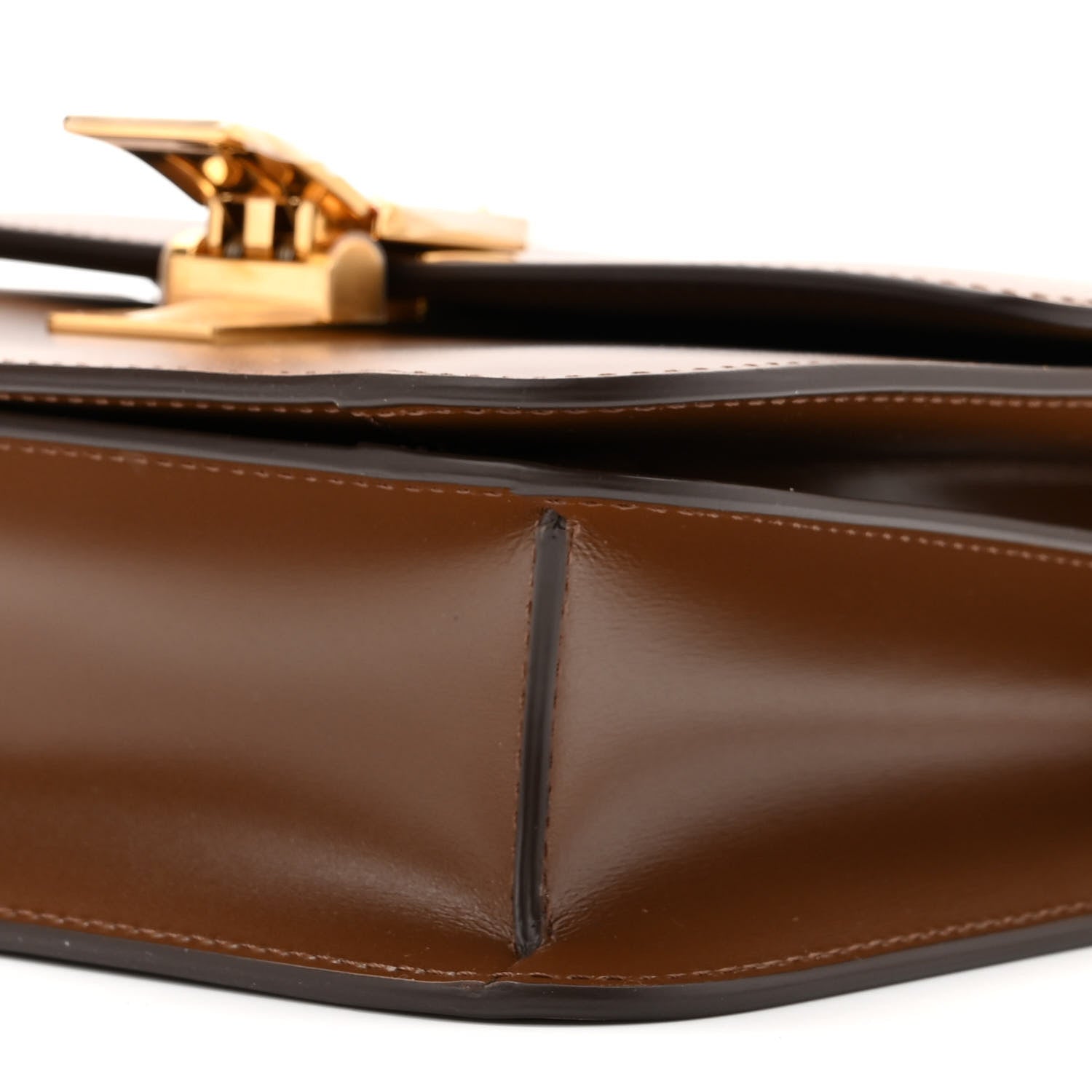 Celine Box Calfskin Teen Classic Box Flap Bag Camel 9 of 10