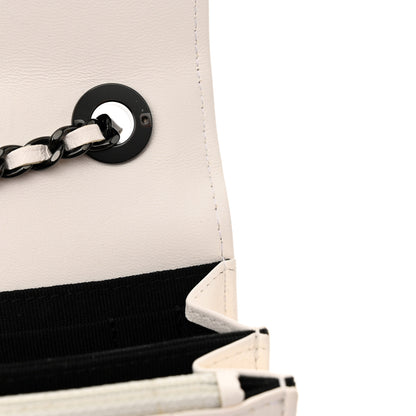 Chanel Lambskin Quilted Mini Trendy CC Wallet On Chain WOC White 11 of 12