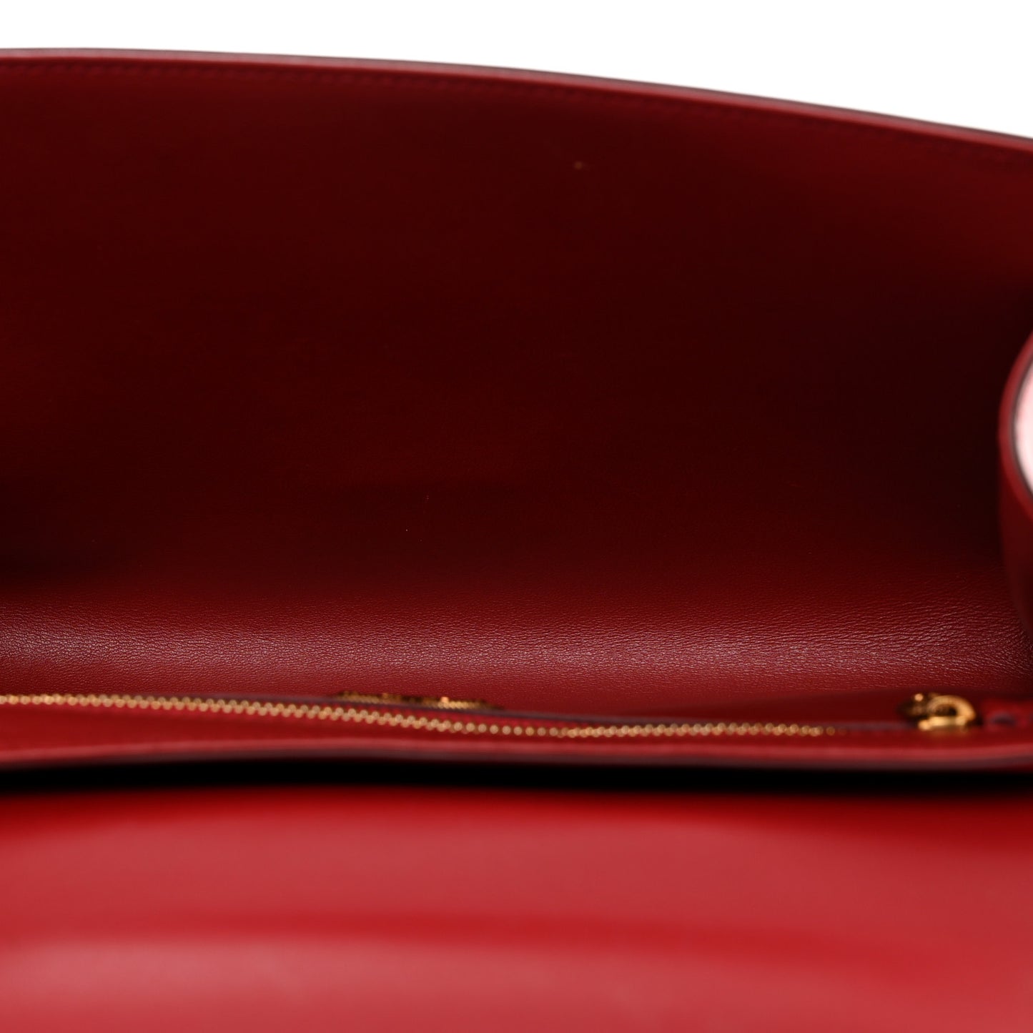DOLCE GABBANA Calfskin Large Devotion Crossbody Bag Red
