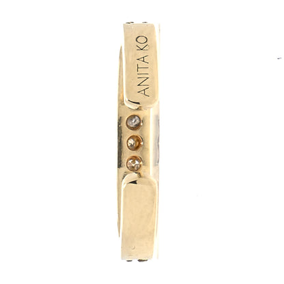 Anita Ko 18K Yellow Gold Diamond Single Row Ear Cuff Earring 3 of 4