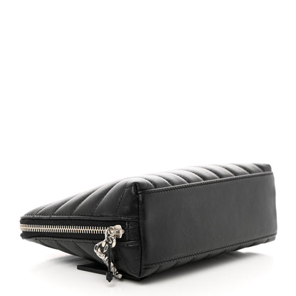 Saint Laurent Lambskin Matelasse Cosmetic Case Black 4 of 7