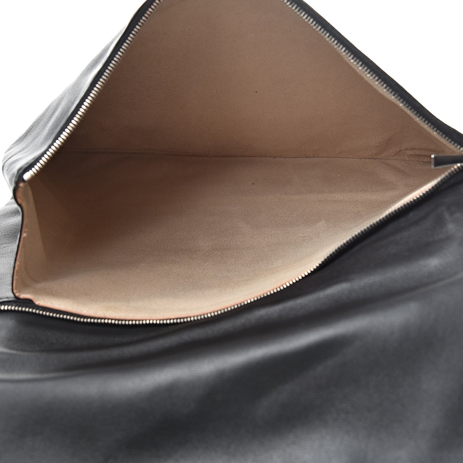 Celine Lambskin Roll Clutch Black 7 of 8