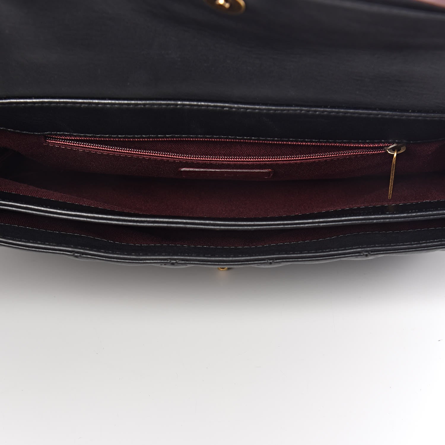 Chanel Calfskin Quilted Large Perfect Edge Flap Black 5 of 9