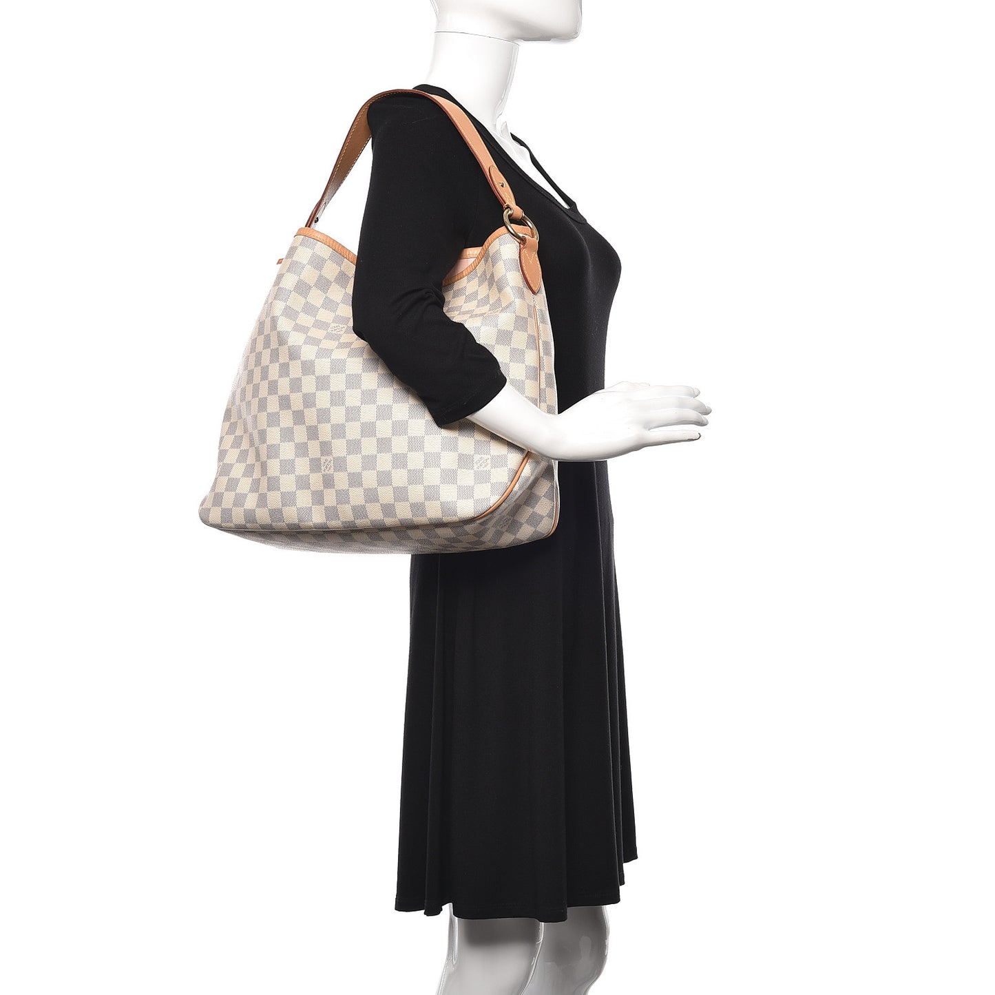 Damier Azur Delightful MM Rose Ballerine