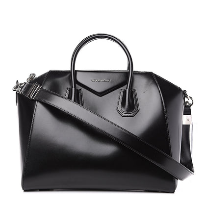 Givenchy Shiny Lord Calfskin Medium Antigona Black 1 of 11