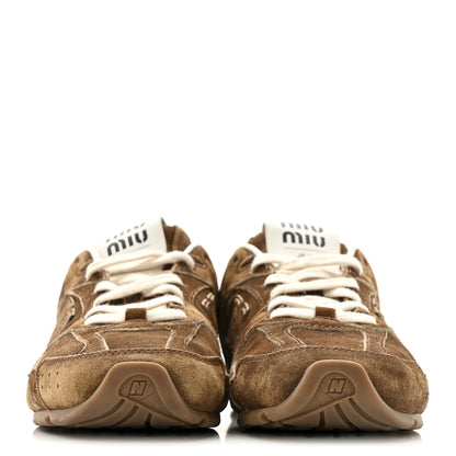 Miu Miu X NEW BALANCE Suede 530 SL Sneakers 37.5 Cinnamon 3 of 12
