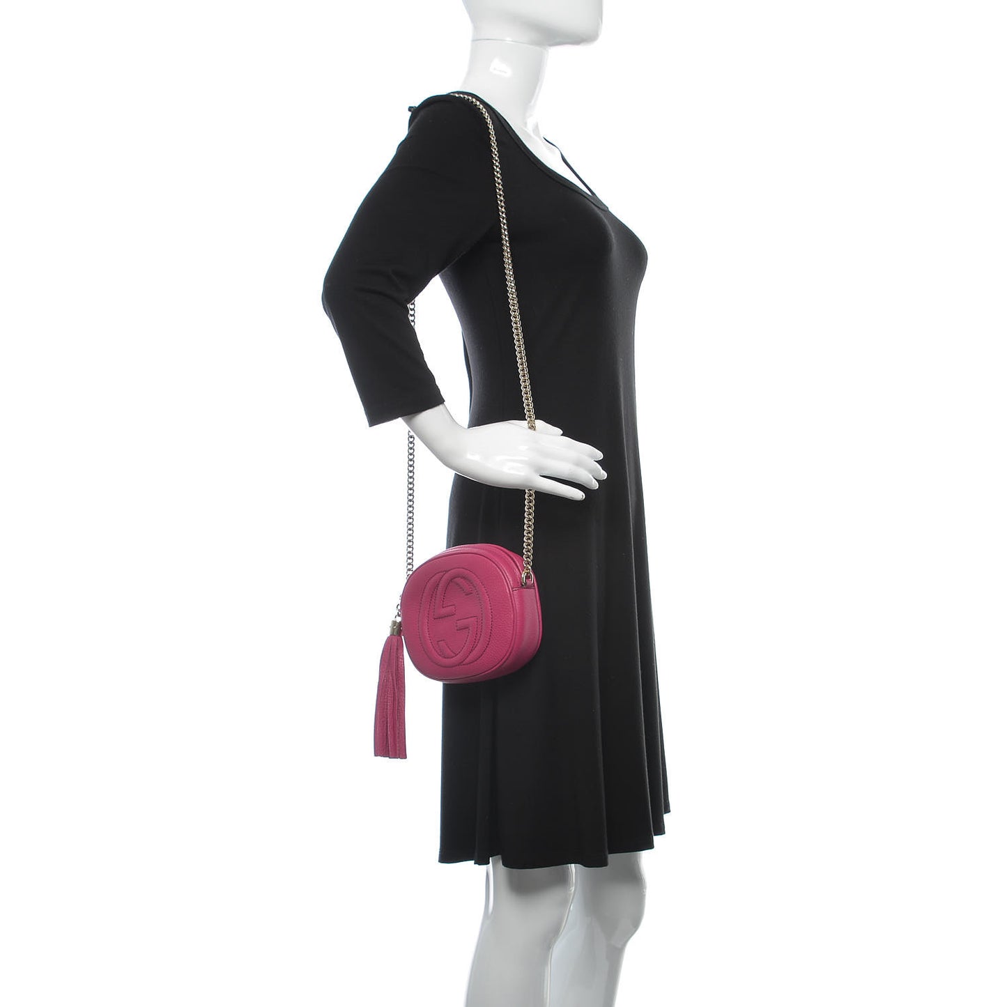 Cellarius Calfskin Mini Soho Chain Bag Bright Bouganville