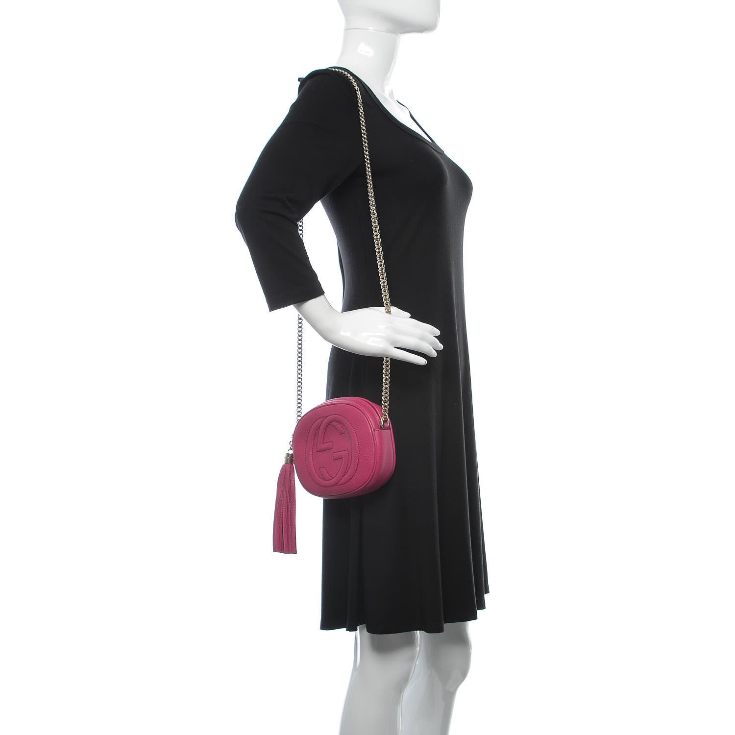 Gucci Cellarius Calfskin Mini Soho Chain Bag Bright Bouganville 2 of 10