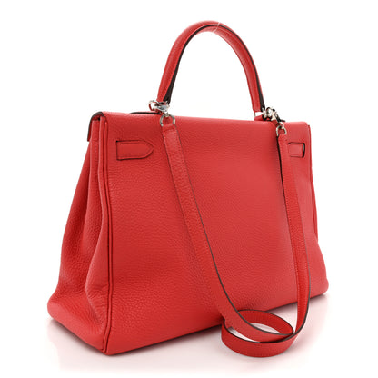 Hermes Togo Kelly Retourne 35 Rouge Pivoine 3 of 18