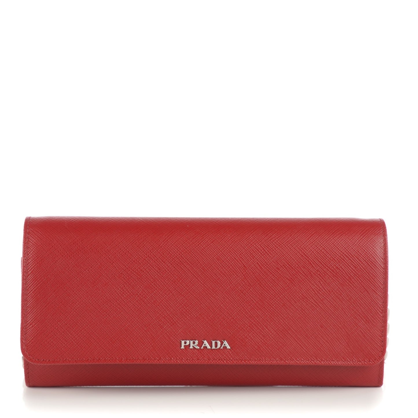 Saffiano Bi-Color Wallet On Chain Fuoco Nero Black