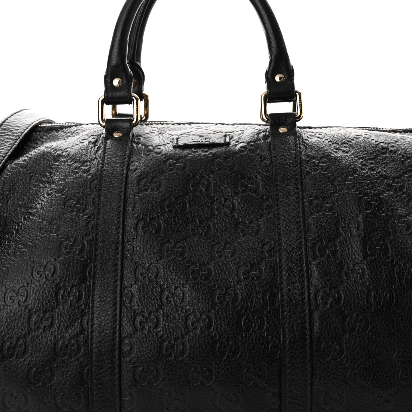Guccissima Medium Carry On Duffle Black