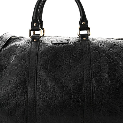 Gucci Guccissima Medium Carry On Duffle Black 8 of 11