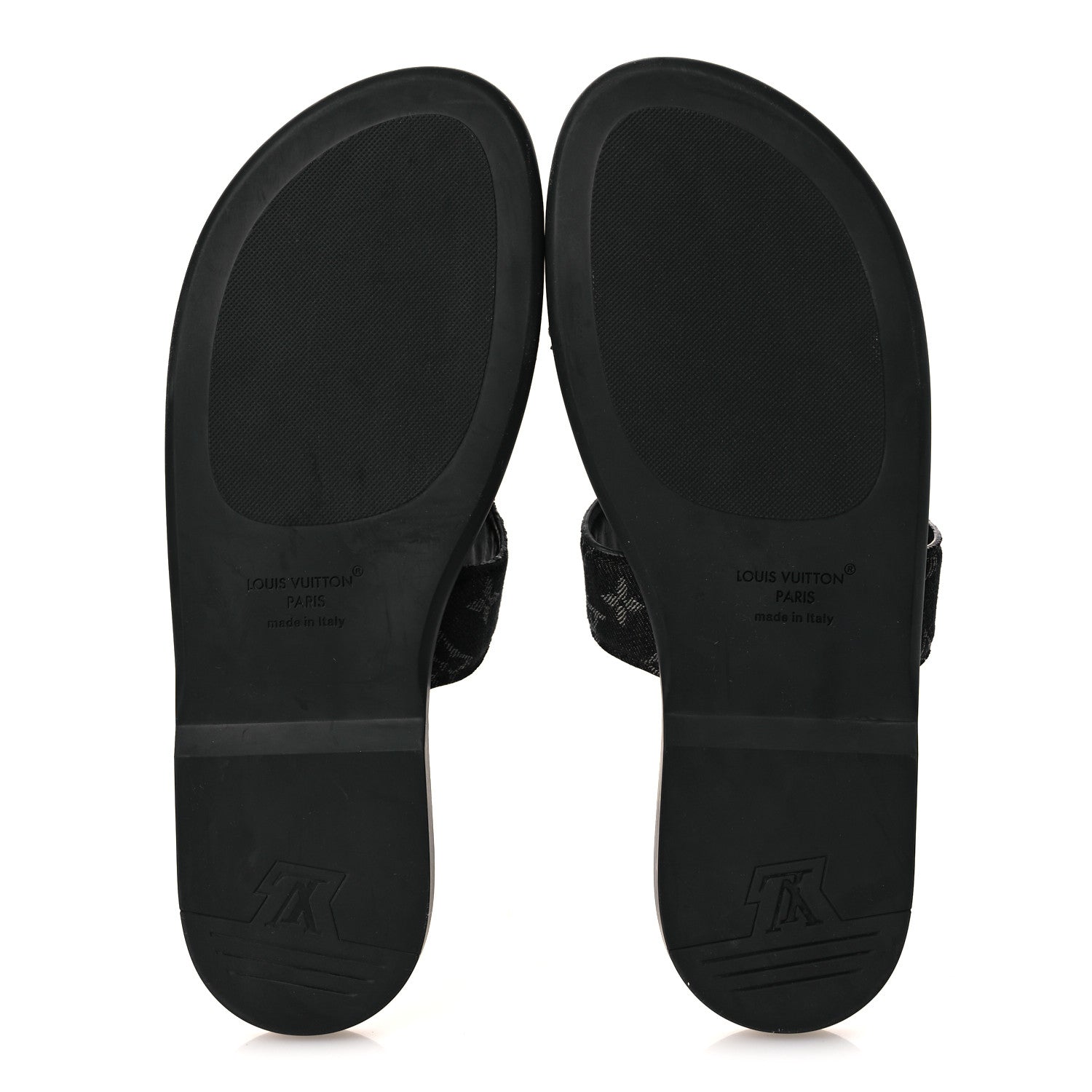 Louis Vuitton Monogram Denim Mens LV Oasis Mules 9.5 Black 7 of 11