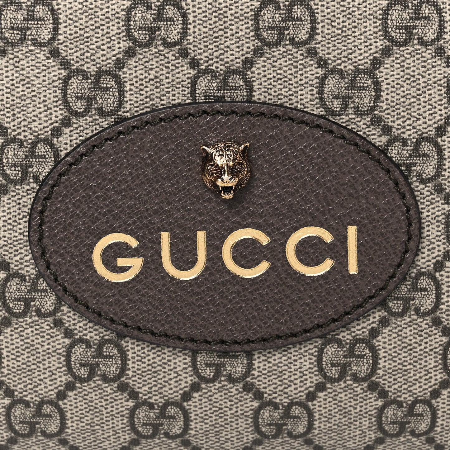 GG Supreme Monogram Web Neo Vintage Shoulder Bag Beige New Acero Crop