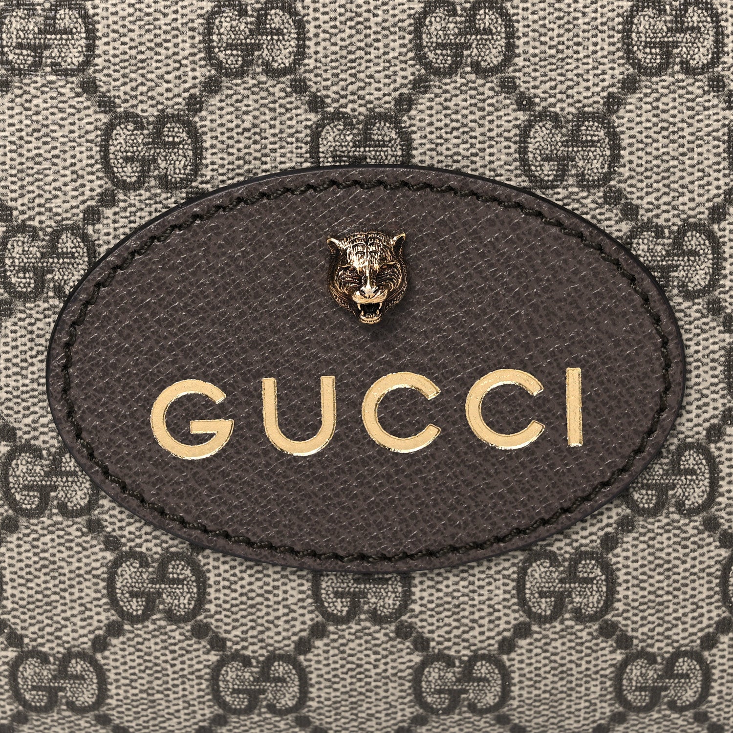 Gucci GG Supreme Monogram Web Neo Vintage Shoulder Bag Beige New Acero Crop 11 of 11