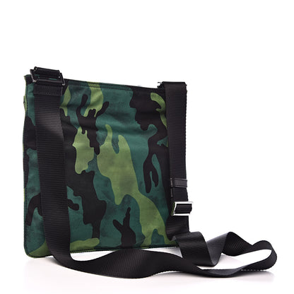 Prada Tessuto Nylon Camouflage Flat Messenger Prato 3 of 9
