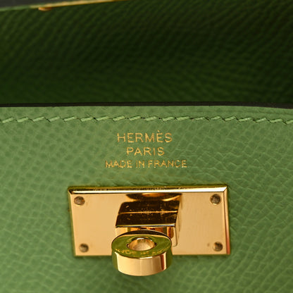 Hermes Epsom Kelly Pocket Compact Wallet Vert Criquet 6 of 6