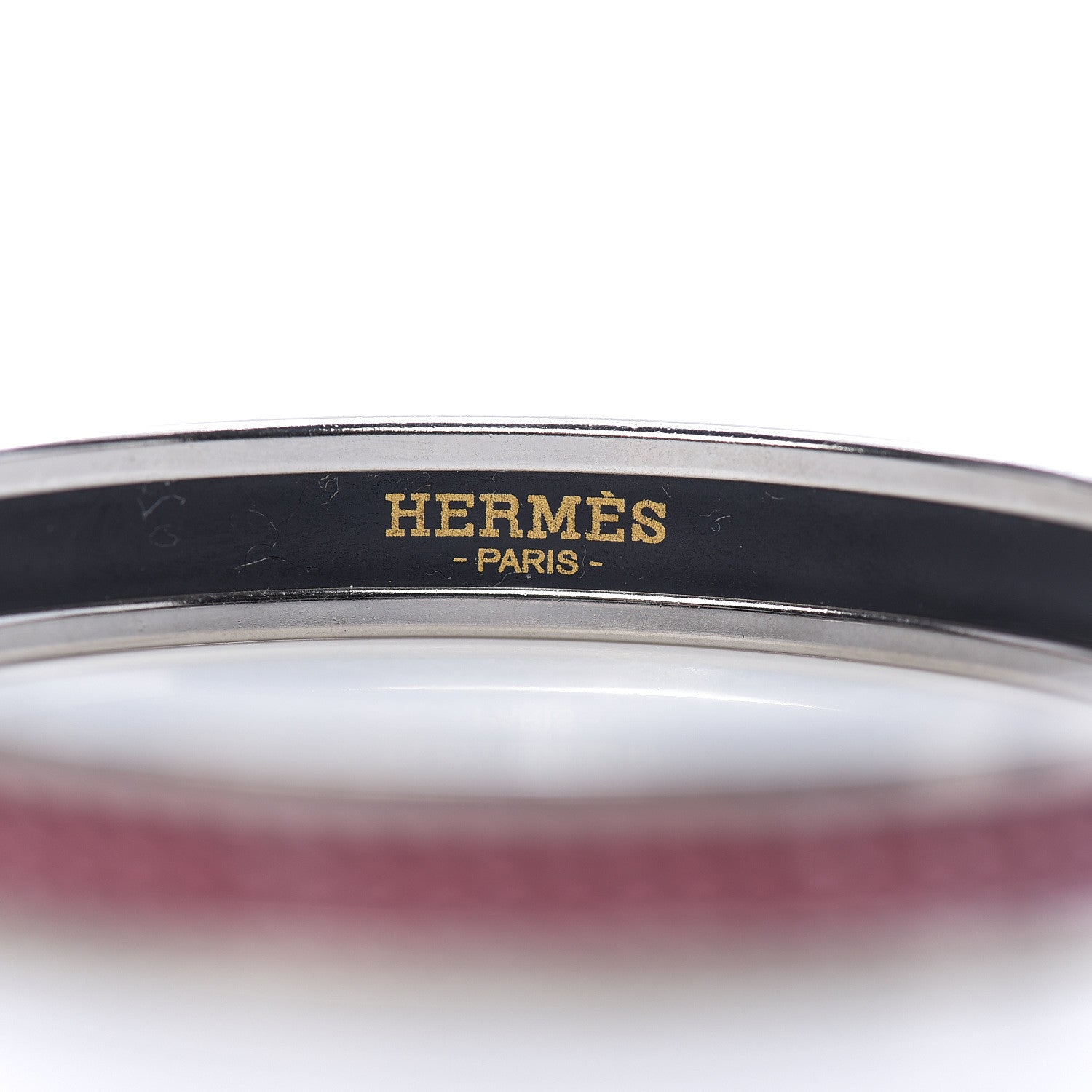 Hermes Enamel Printed Narrow Coaching Bracelet 65 3 of 4