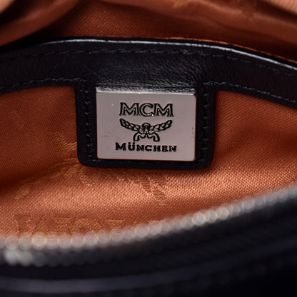 MCM Visetos Waist Bag Black Cognac 5 of 9