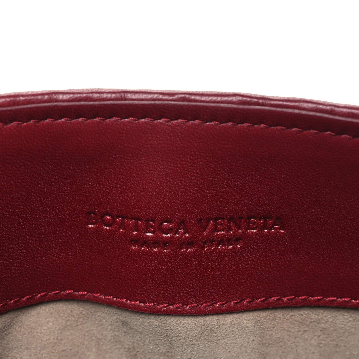 Nappa Intrecciato Baby Olimpia Shoulder Bag Bordeaux