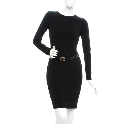 Gucci Calfskin GG Interlocking Belt 85 34 Black 2 of 8