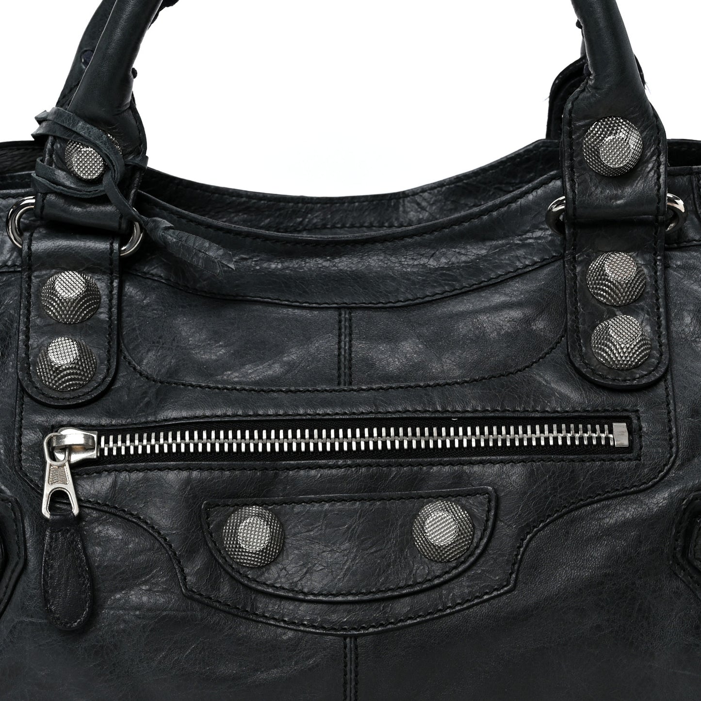 Agneau Giant 21 Silver Hardware Part Time Black
