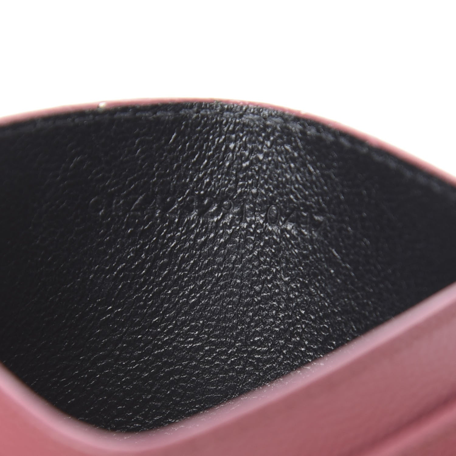 Saint Laurent Grain De Poudre Matelasse Chevron Monogram Credit Card Case Mystic Rose 7 of 12
