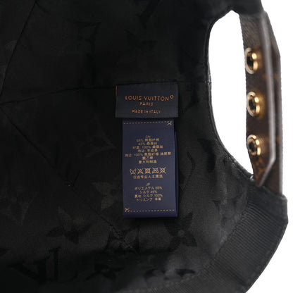 Louis Vuitton Polyester Silk Monogram LV Get Ready Cap M Black 8 of 10