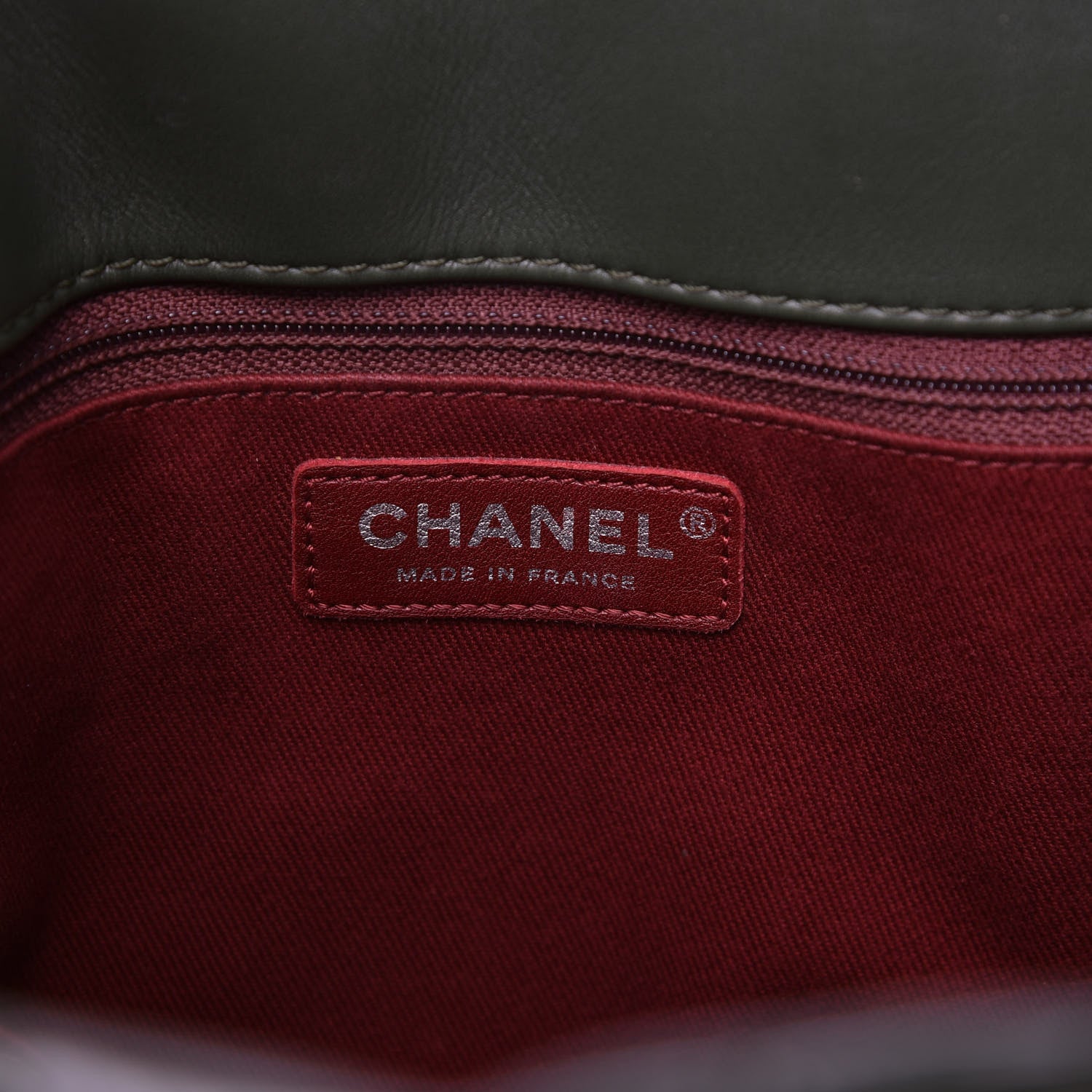Chanel Patent Quilted Large Coco Shine Shopping Tote Dark Green 8 of 11