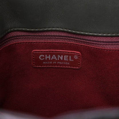 Chanel Patent Quilted Large Coco Shine Shopping Tote Dark Green 8 of 11