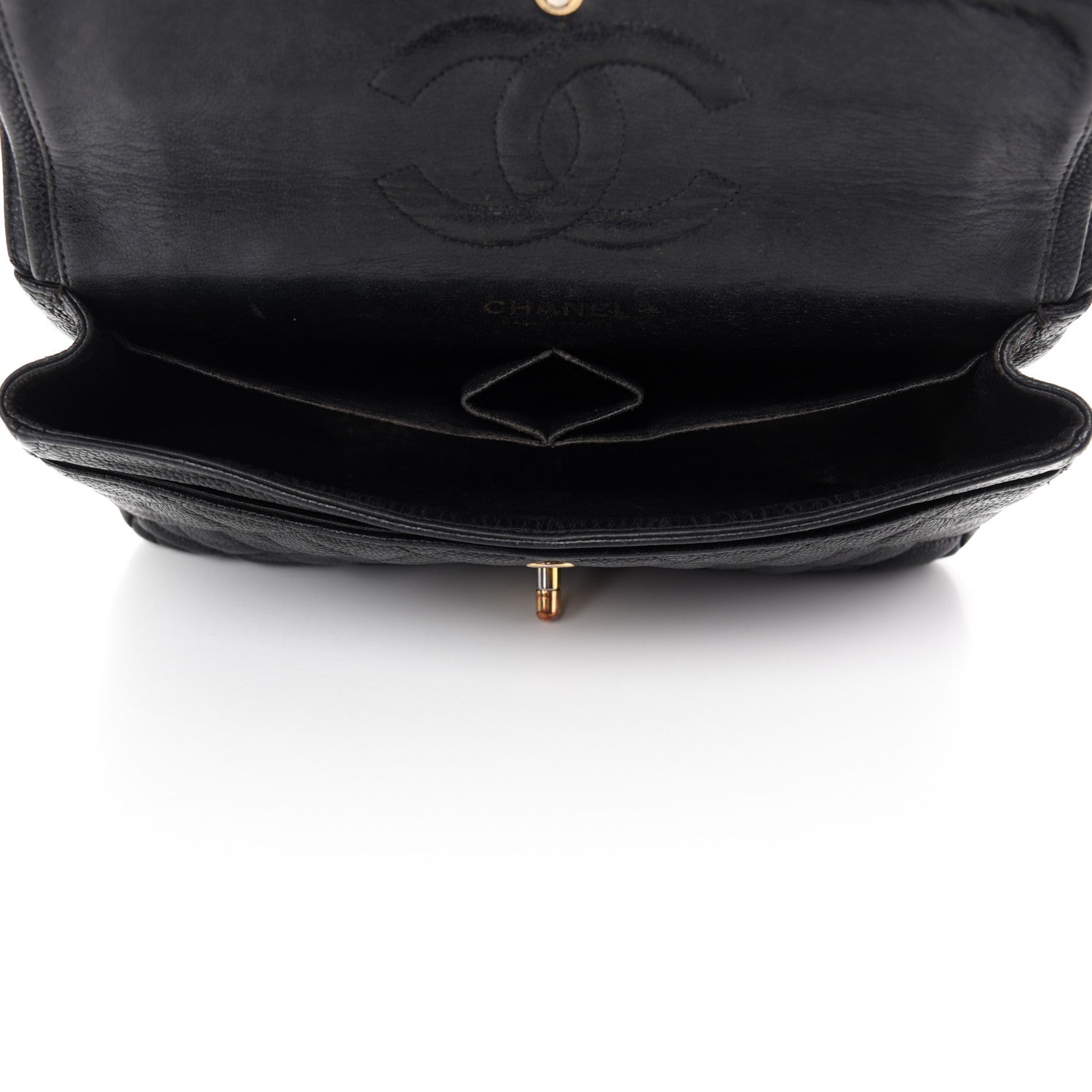 Chanel Caviar Quilted Medium Double Flap Black 5 of 13