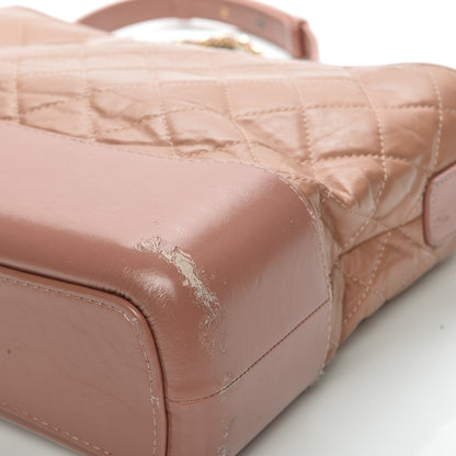 Chanel Aged Calfskin Quilted Medium Gabrielle Hobo Pink 11 of 12