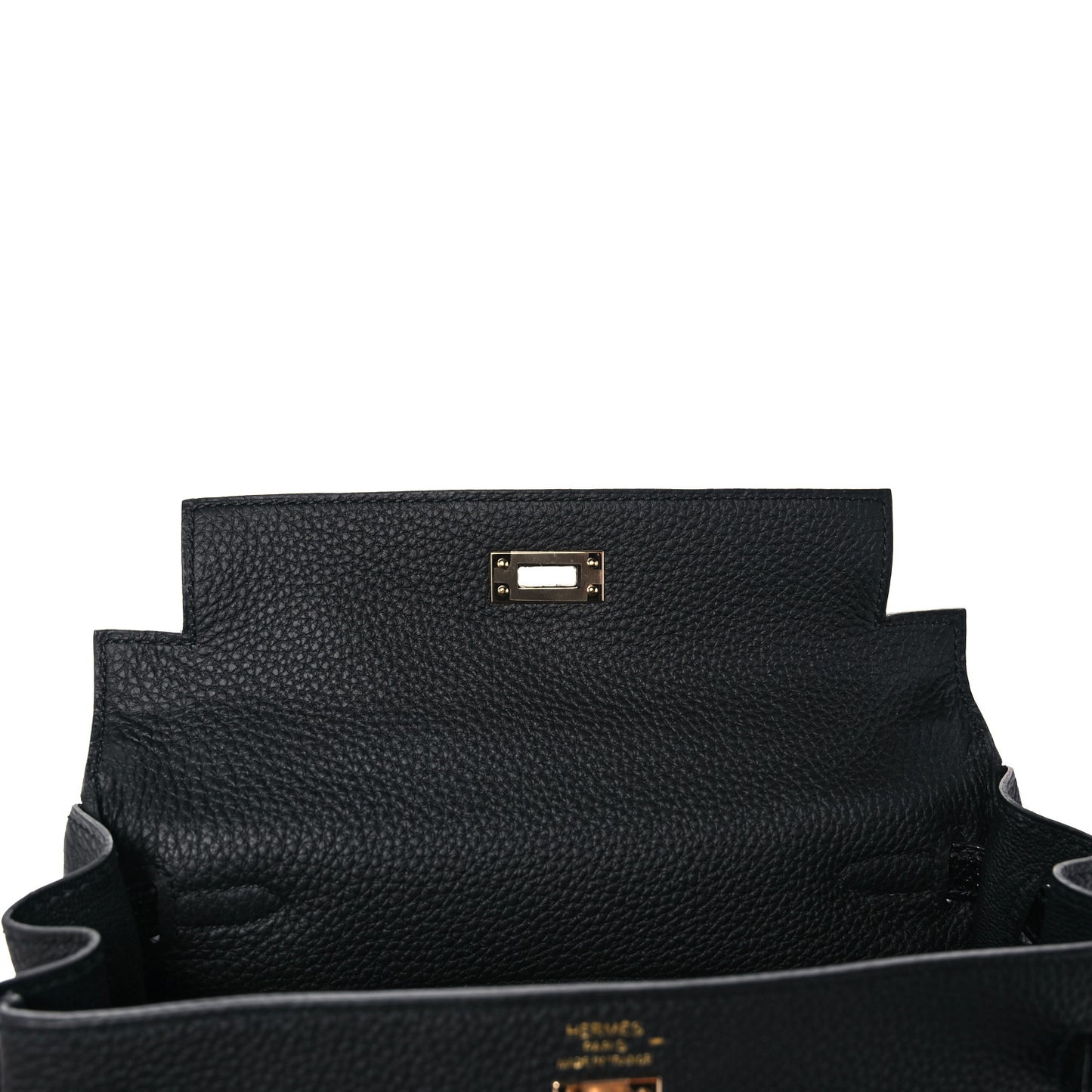 Togo Lizard Kelly Retourne Touch 25 Black
