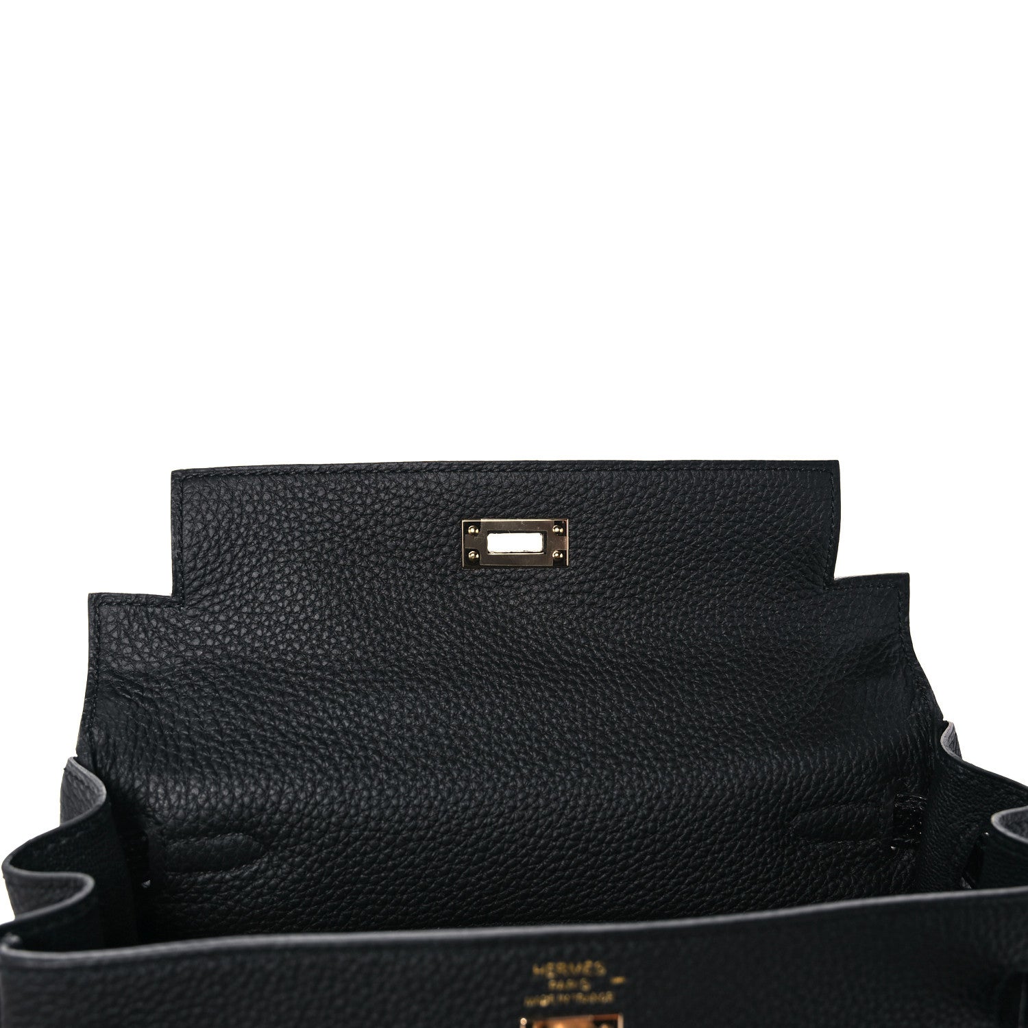 Hermes Togo Lizard Kelly Retourne Touch 25 Black 19 of 38