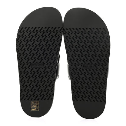 Hermes Nappa Womens Extra Sandals 38.5 Black 5 of 8