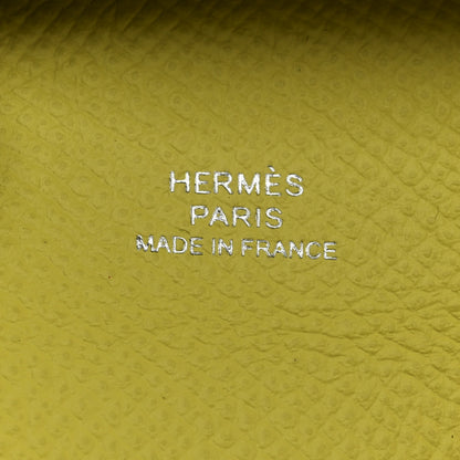Hermes Epsom Bastia Coin Purse Lime 6 of 8